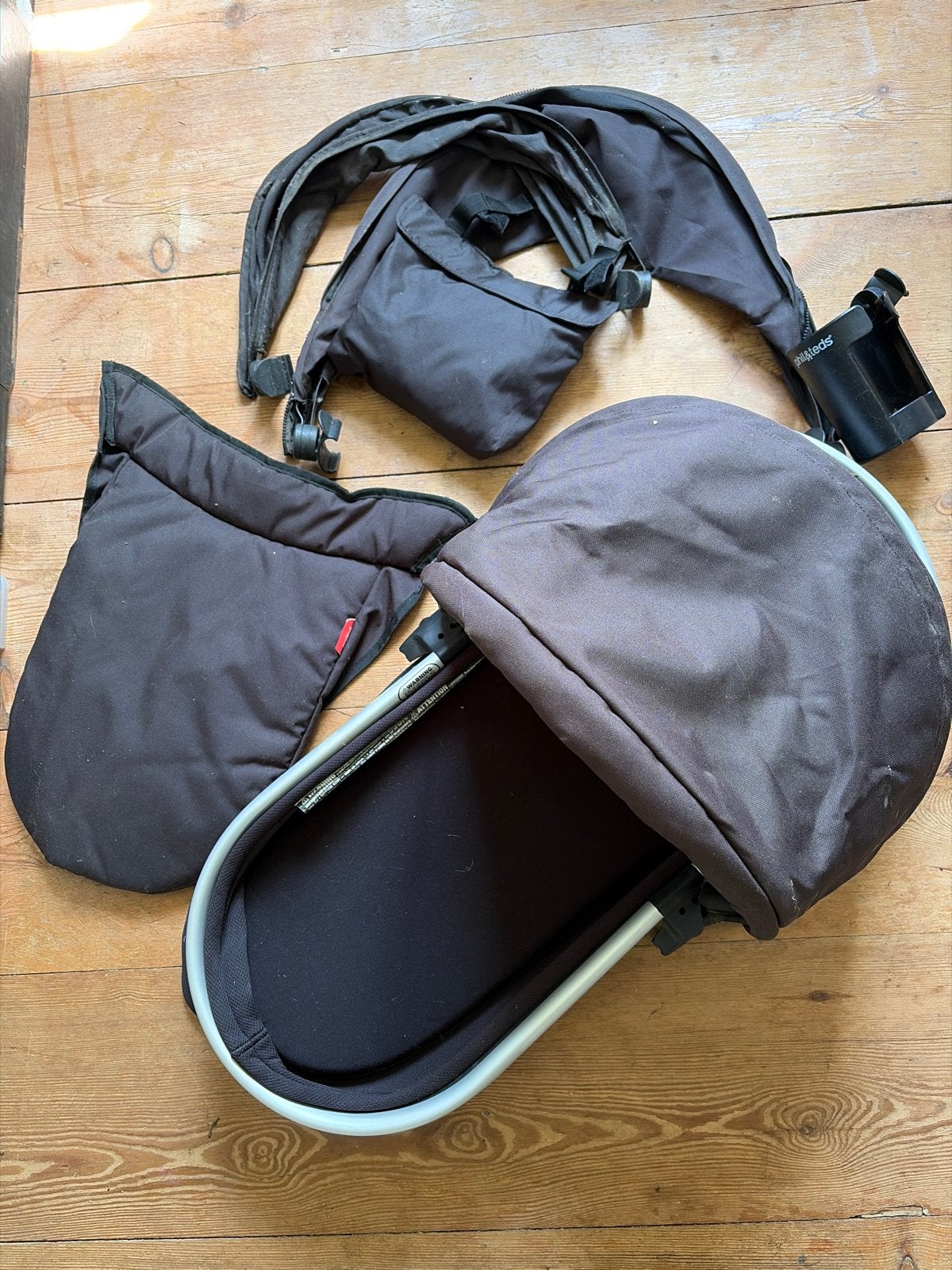 Phil&Teds Peanut 2011 met extra's, Gebruikt, Met reiswieg, Ophalen, Kinderwagen