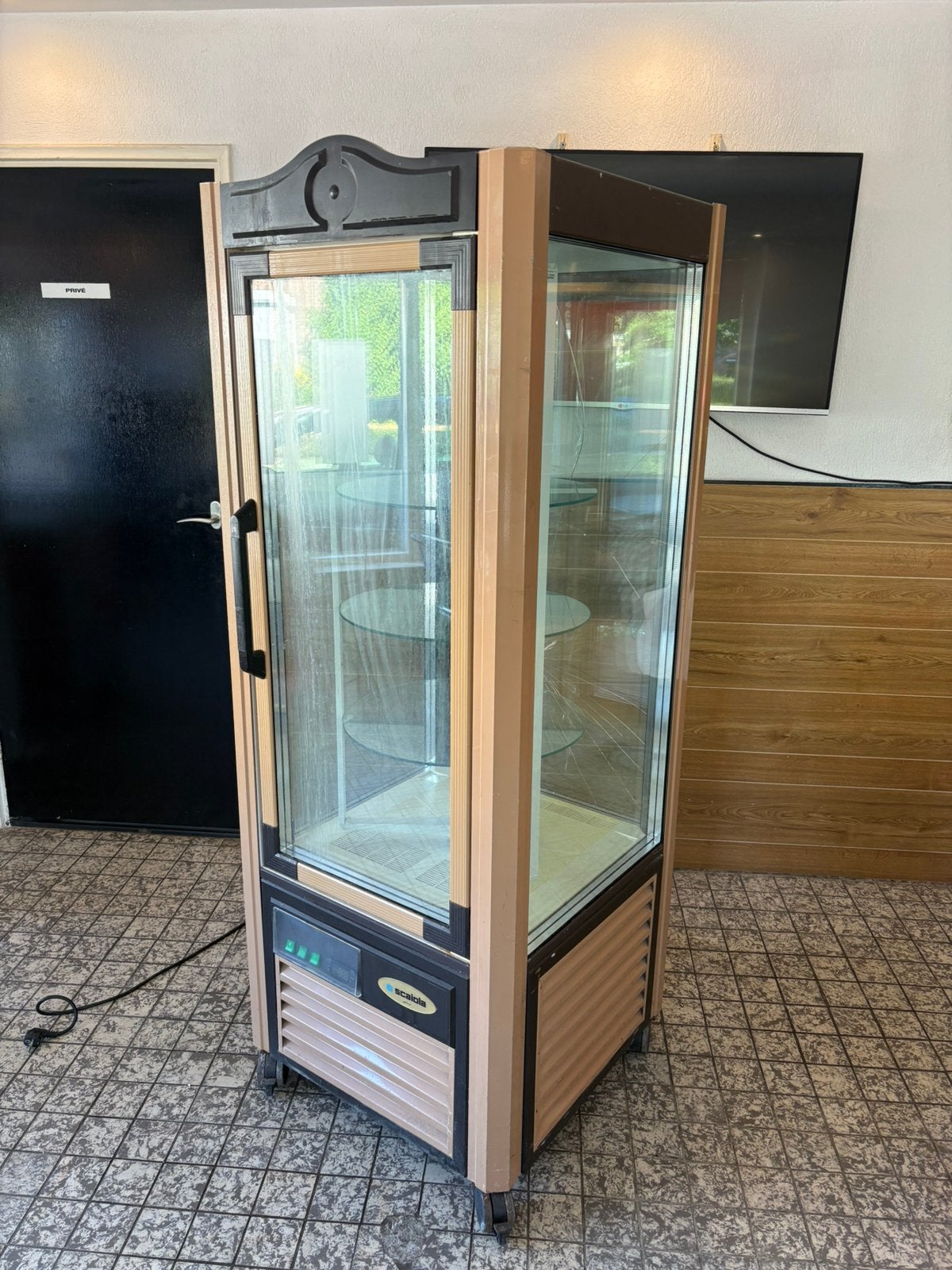 taart vitrine koeling koelkast, Ophalen