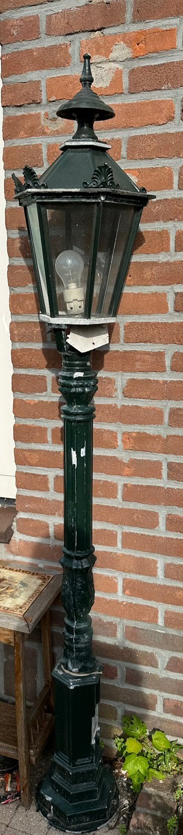 Lantaarnpaal, Staande lamp, Ophalen of Verzenden, 50 tot 250 watt, IJzer