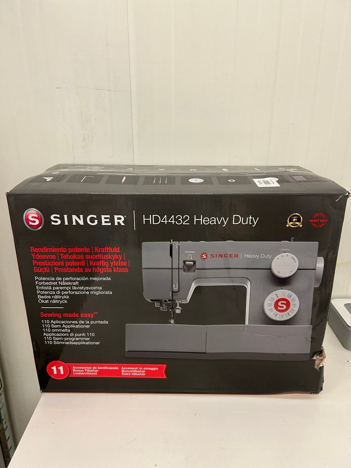 Singer HD4432 Heavy Duty Naaimachine - Nieuwstaat, Singer, Nieuw, Ophalen of Verzenden, Naaimachine