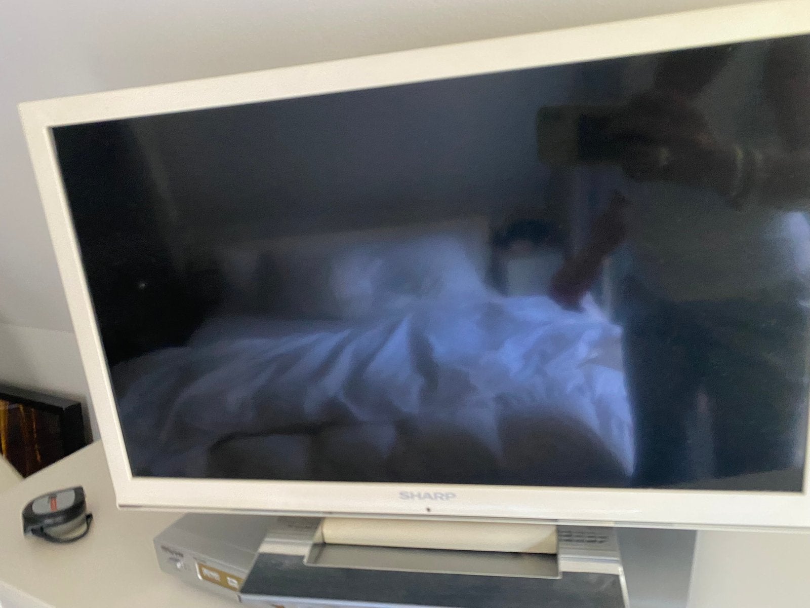Een goed werkende Sharp LCD kleurentelevisie, Ophalen, Zo goed als nieuw, 50 Hz, Sharp
