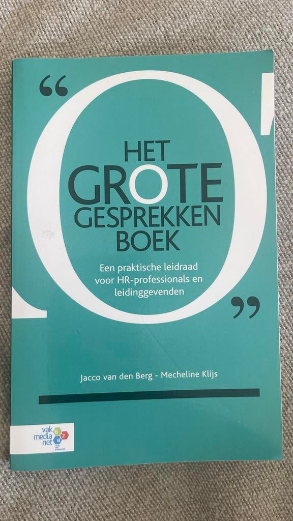Het Grote Gesprekken Boek - HR-professionals & leidinggevend, Boeken, Ophalen of Verzenden, Gamma, Zo goed als nieuw, HBO