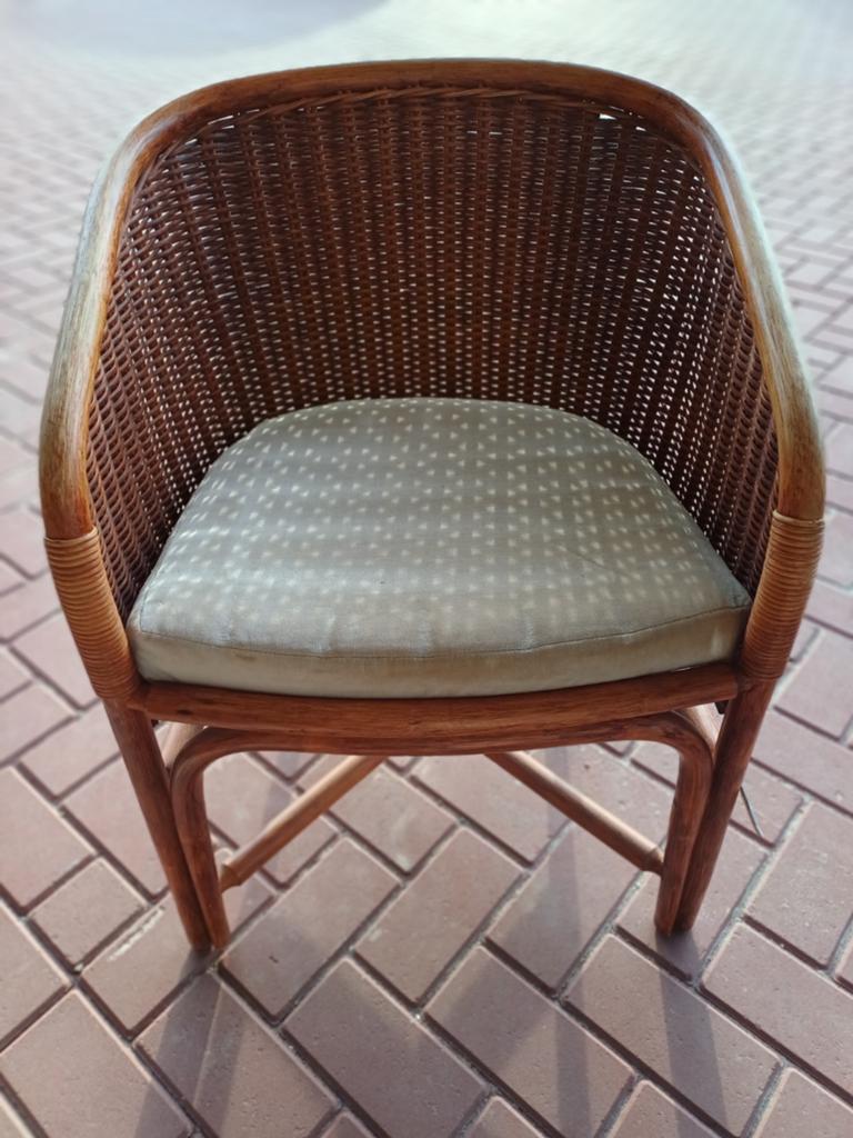 Rotan kuipjes, Huis en Inrichting, Stoelen, Ophalen, Bruin, Twee
