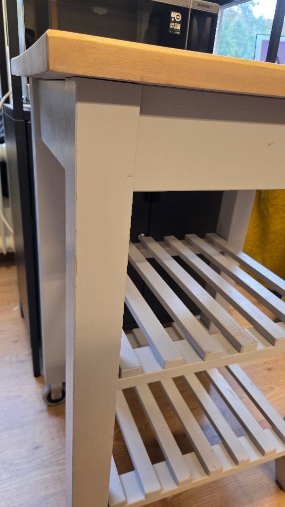 IKEA BEKVÄM Roltafel - Lila geschilderd, Huis en Inrichting, Ophalen, Gebruikt, Paars, Hout