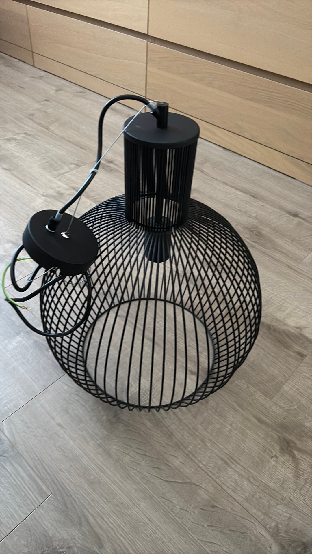 Hanglamp Diana, Ophalen, Zo goed als nieuw, Metaal, E27 (groot)