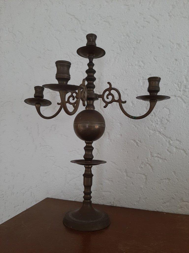 Koperen kandelaar, Antiek en Kunst, Ophalen of Verzenden, Koper of Brons