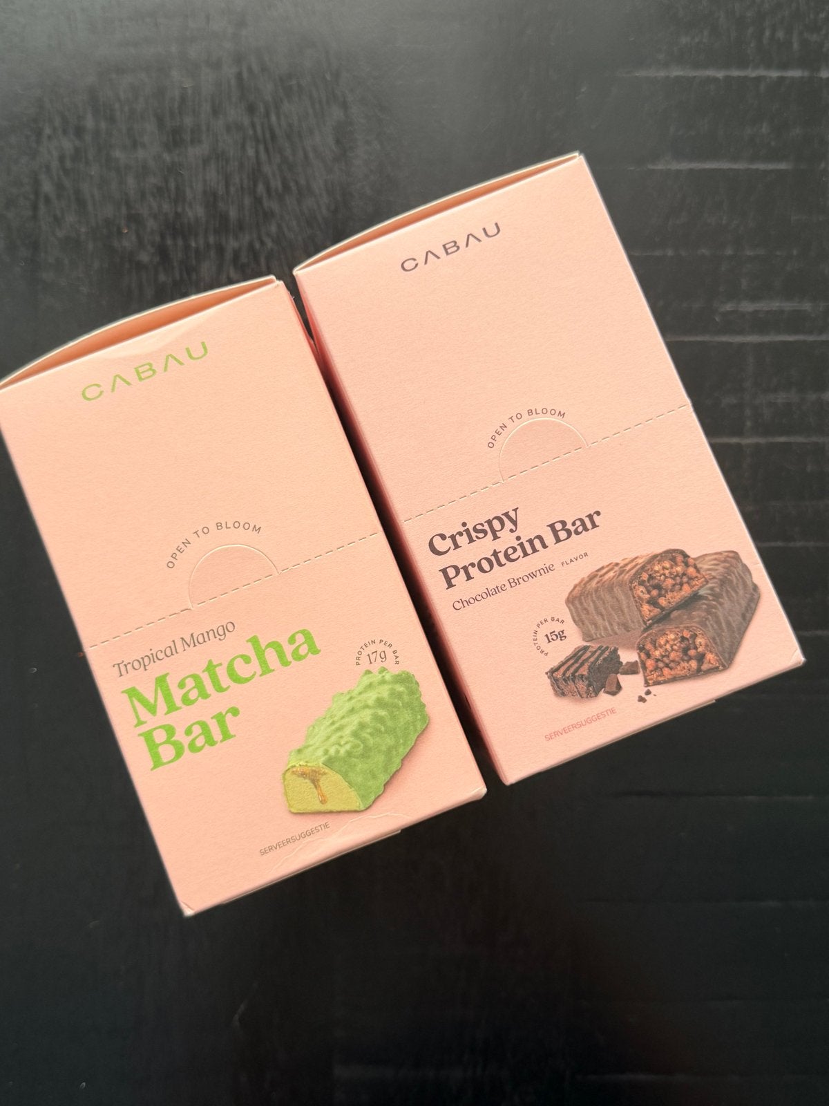 Cabau Protein Bars: Matcha & Chocolate Brownie 15pstk, Ophalen, Nieuw, Overige typen