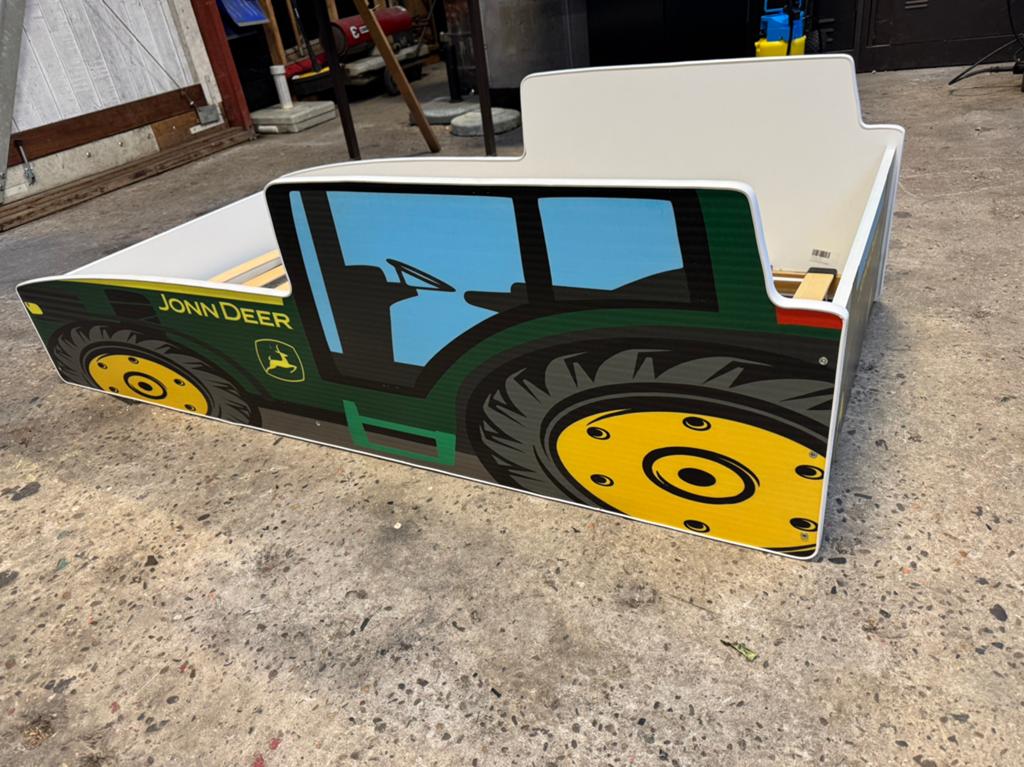 Trekker bed John Deere, Ophalen, Gebruikt, 70 tot 85 cm, Matras