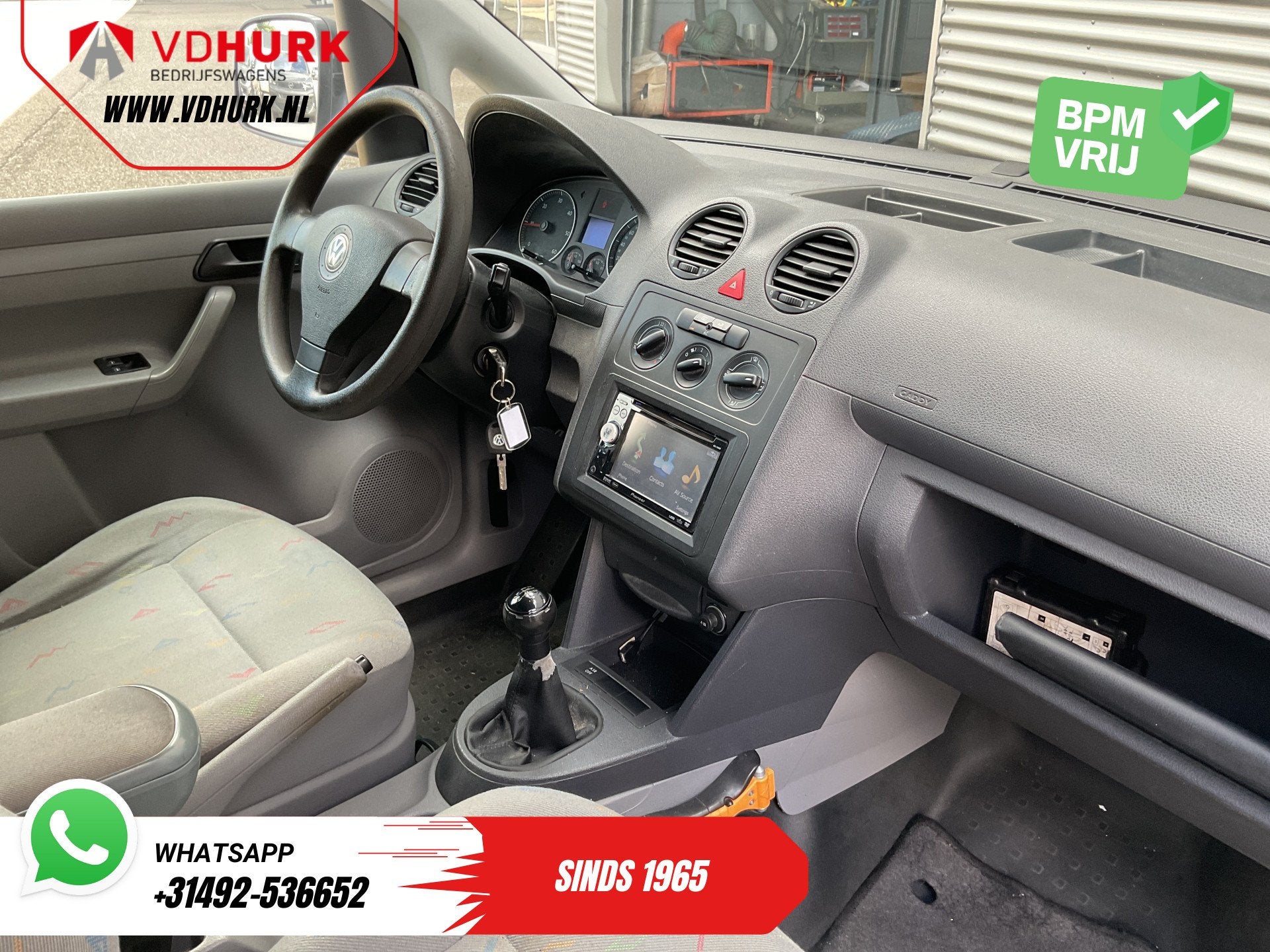 Volkswagen Caddy 2.0 SDI EXPORT DB-Riem V.V/ Airco/ Cruise/, Auto's, Voorwielaandrijving, Stof, Gebruikt, 4 cilinders