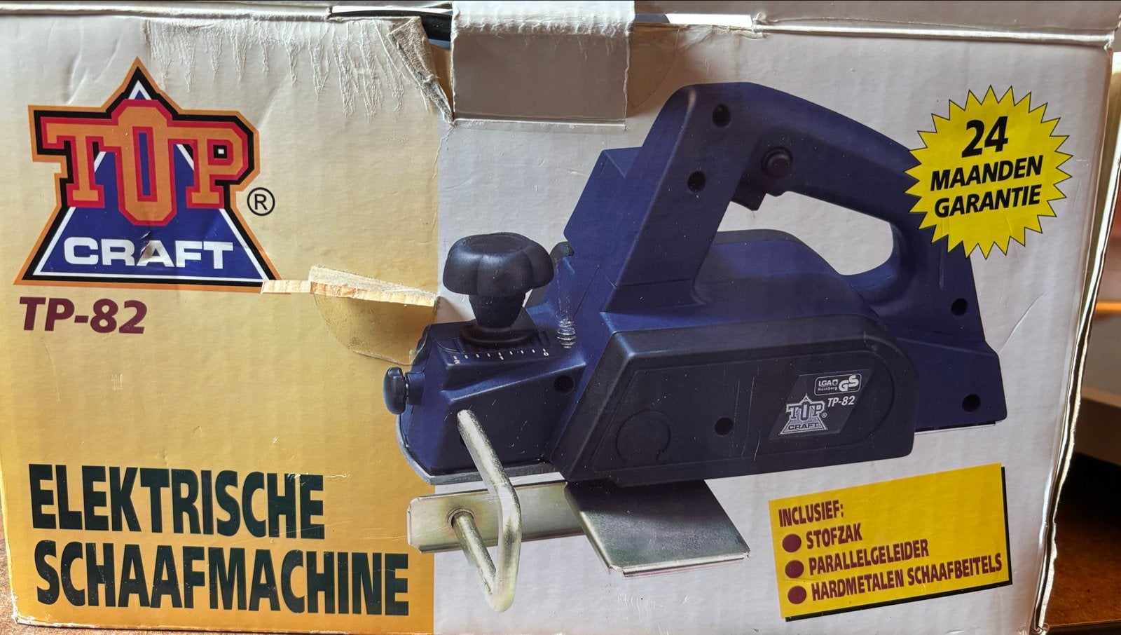Top Craft TP-82 Elektrische Schaafmachine, Doe-het-zelf en Verbouw, Schaafmachines, Ophalen of Verzenden, Gebruikt, Elektrisch