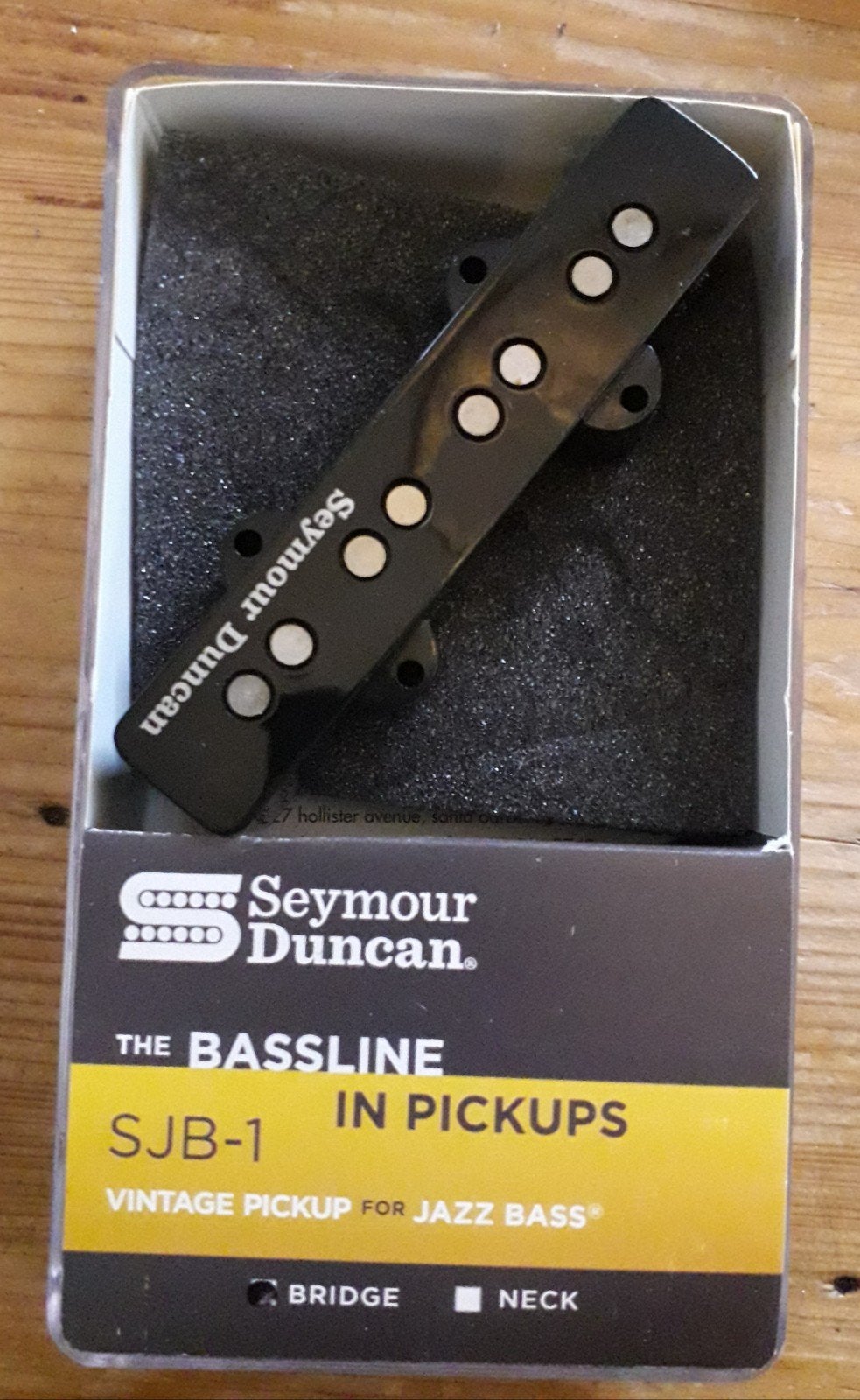 Seymour Duncan SJB-1 Vintage Jazz bass pickup bridge black, Ophalen of Verzenden, Nieuw, Elektrische basgitaar