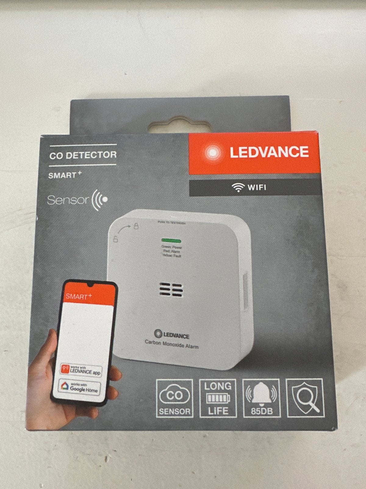 Ledvance Smart+ WiFi CO Melder - Koolmonoxidemelder, Detector, Sensor of Melder, Nieuw, Ophalen of Verzenden, Overige soorten