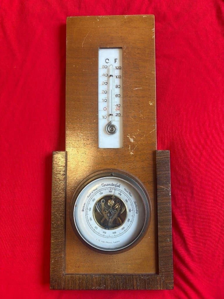 Antiek instrumenten Barometer Leiden ca. 1880, Ophalen of Verzenden
