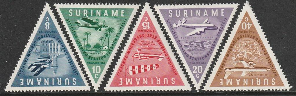 Suriname NVPH 340/3 ongebruikt, Postzegels en Munten, Postzegels | Suriname, Ophalen of Verzenden, Postfris