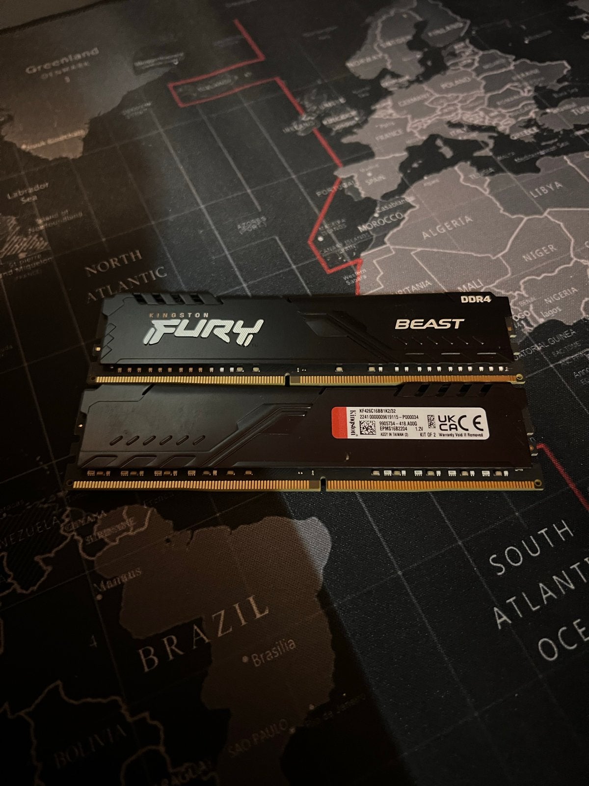 King FURY Beast RAM 16GB DDR4 3200mhz, DDR4, Ophalen of Verzenden, Zo goed als nieuw, Desktop