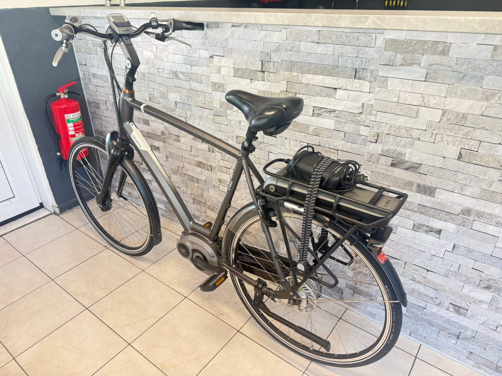 E-Bike Sparta H61cm. Bosch Active Line Middenmotor, Gebruikt, Versnellingen, 56 cm of meer, /
