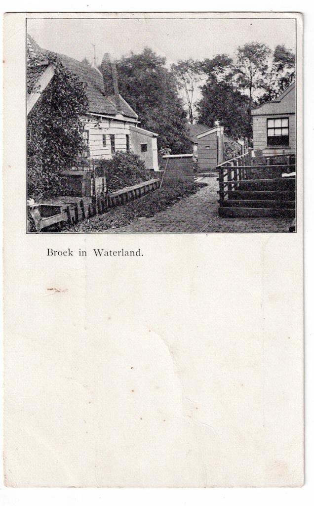 Broek in Waterland 1905., Ophalen of Verzenden, Voor 1920, Ongelopen, Noord-Holland