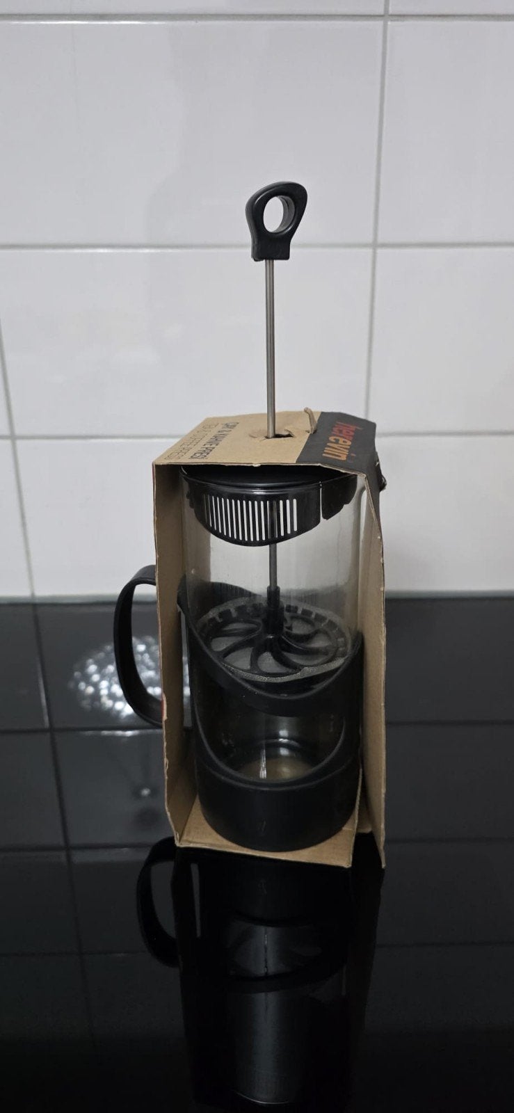 Herevin French press, Nieuw, Ophalen of Verzenden, Zwart, Overige merken