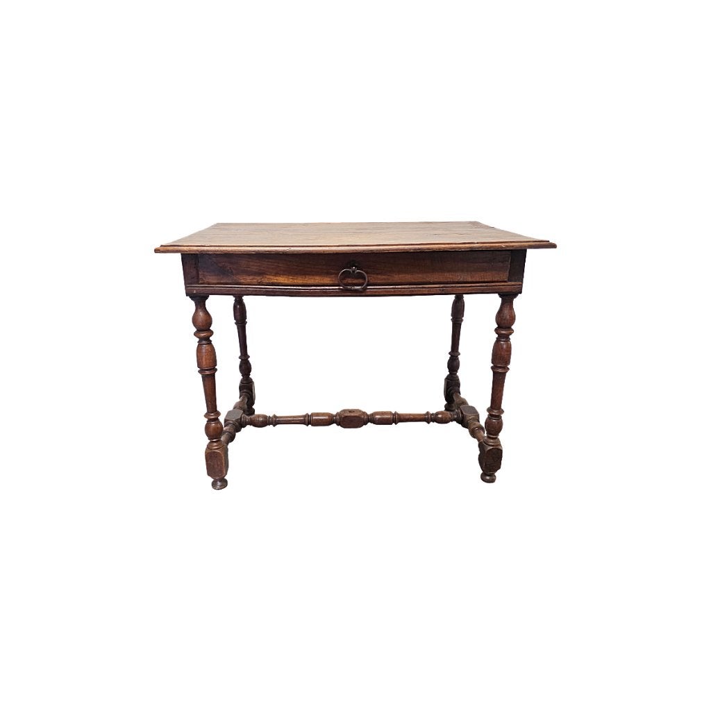 Frans Louis XIII stijl eiken tafel met lade, Ophalen of Verzenden