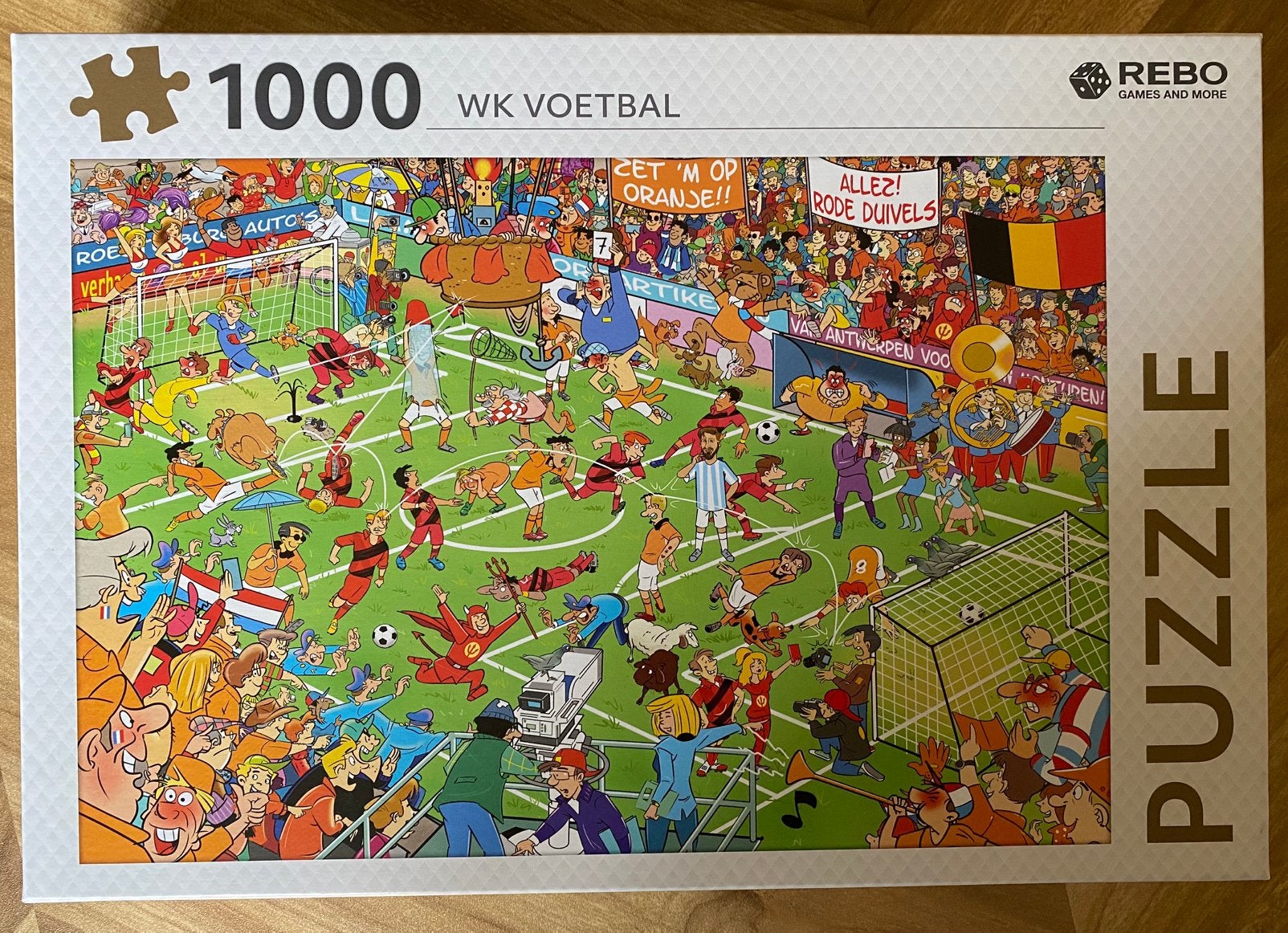 Voetbal puzzel 1000 stukjes, Ophalen, 500 t/m 1500 stukjes, Zo goed als nieuw