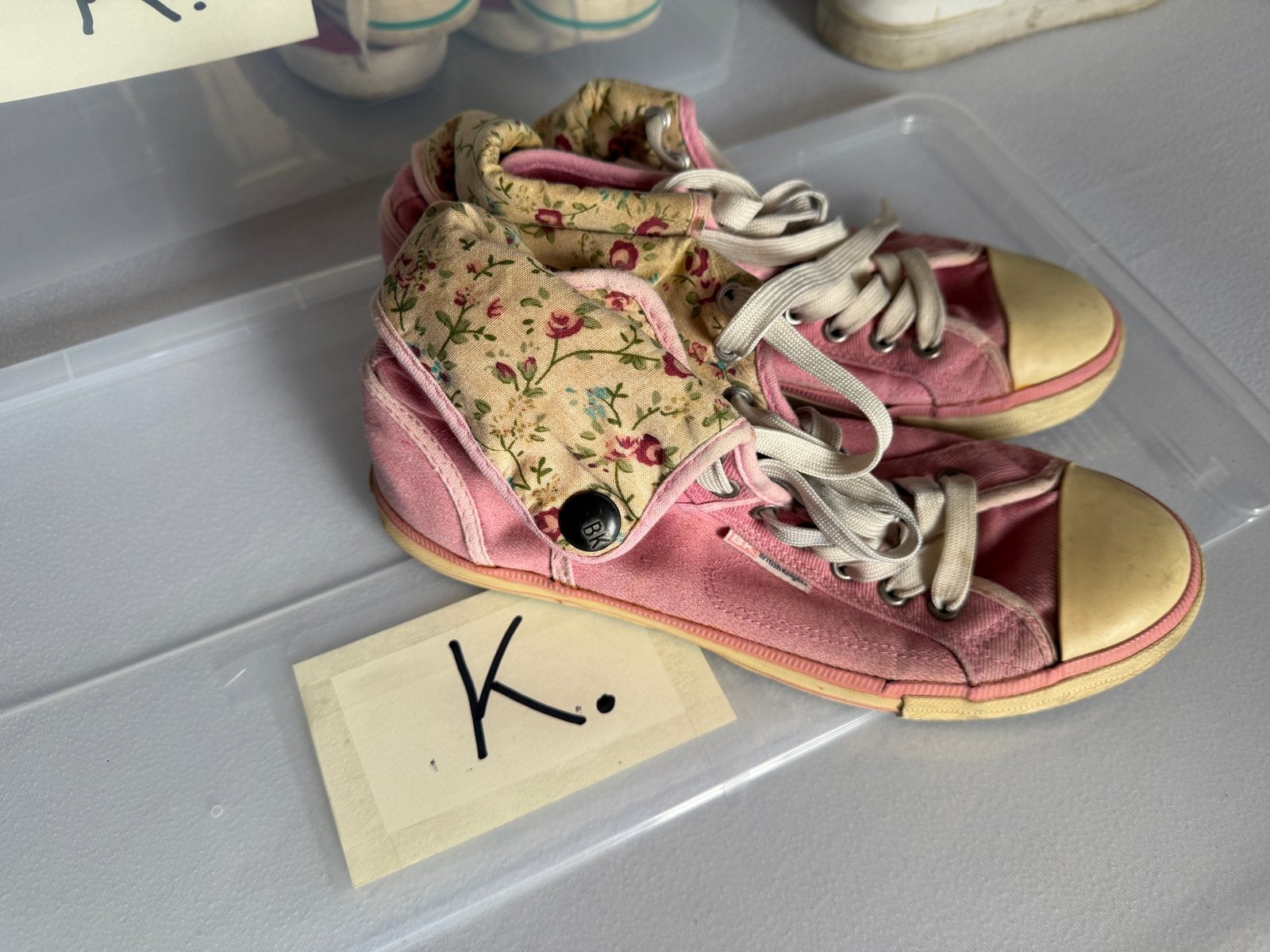 Roze British Knights sneakers met bloemenprint, 39. maat K, Ophalen of Verzenden, Gedragen, Roze, Sneakers of Gympen