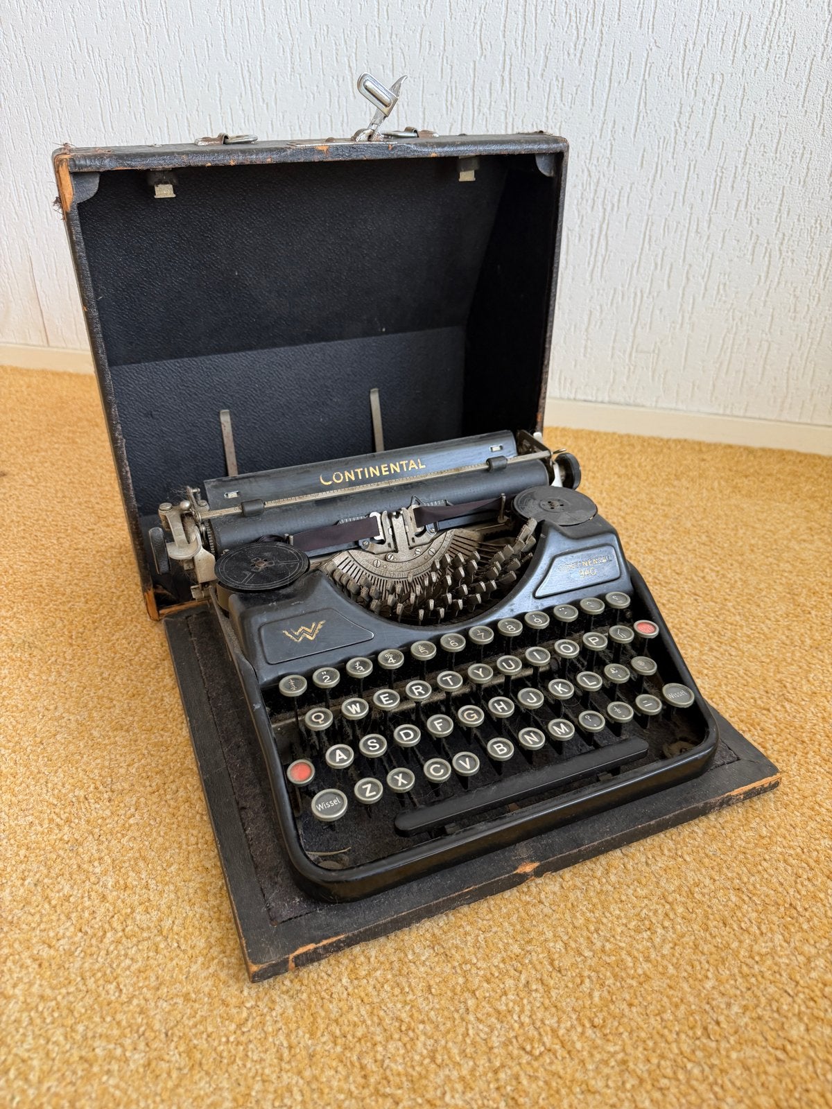 Vintage typmachine van Continental - 340, Diversen, Typemachines, Ophalen