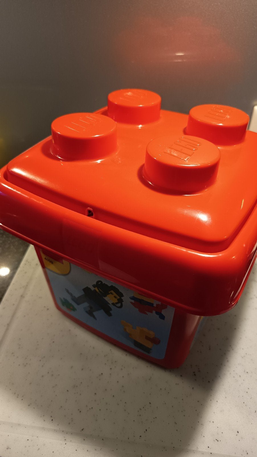 legoblokjes in opbergdoos, Lego, Ophalen of Verzenden, Zo goed als nieuw, Losse stenen
