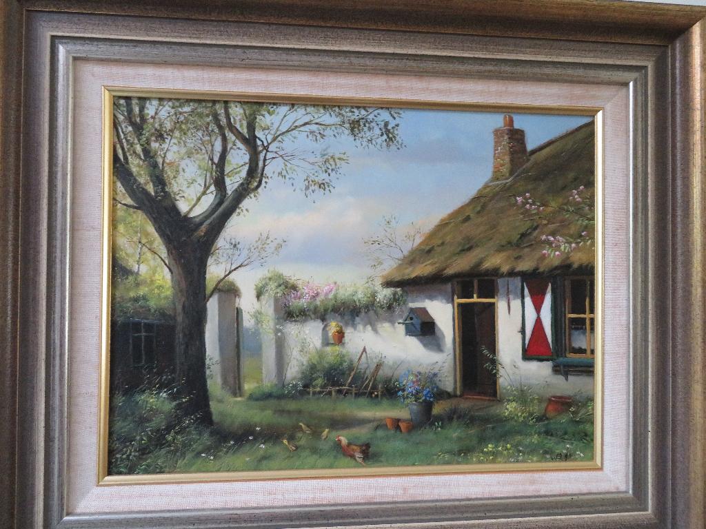 Wil / Willie Berkers uit Deurne SCHILDERIJ 55X45, Ophalen of Verzenden