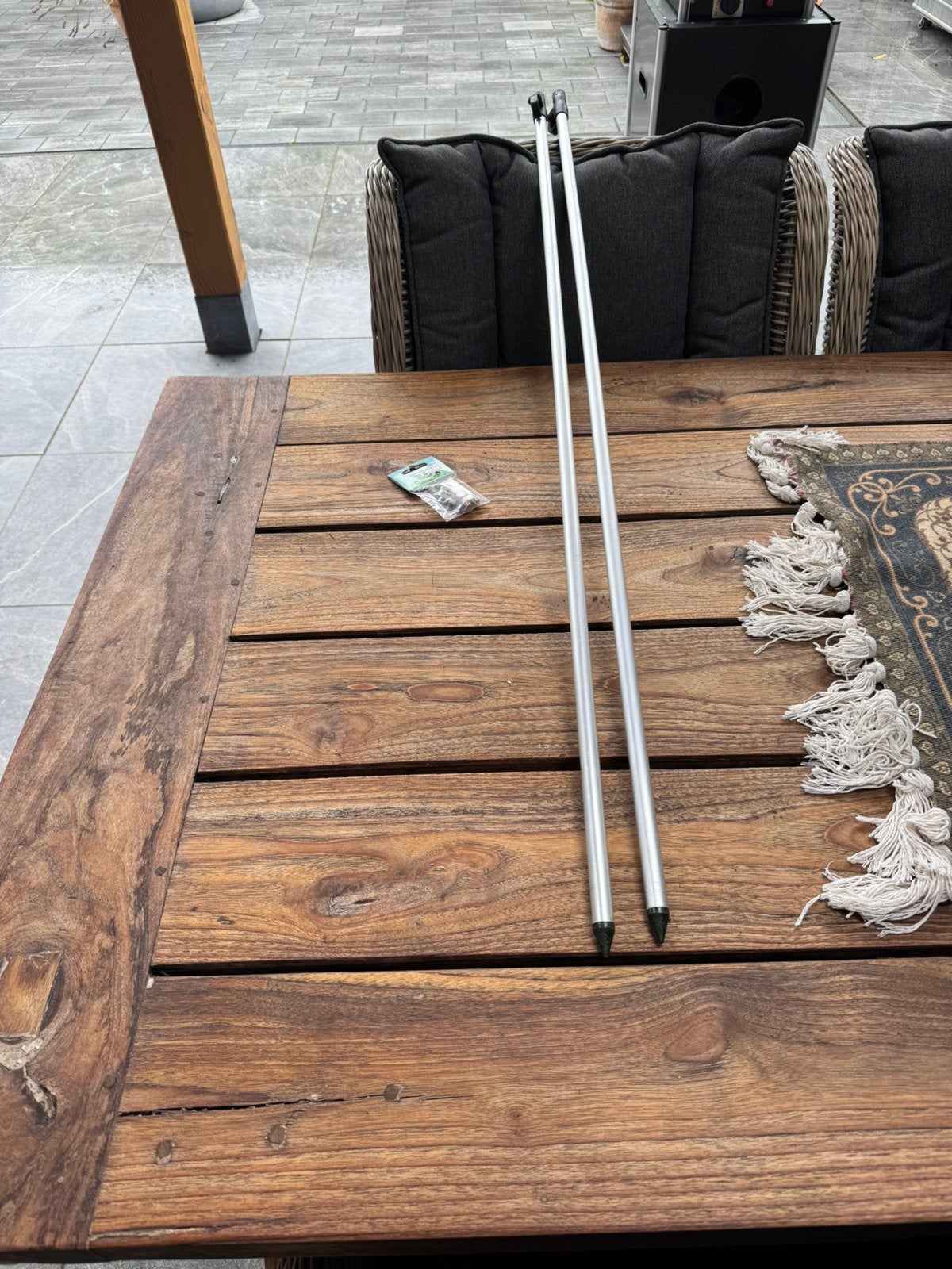 2 x nieuwe brolly /oval bankstick's met nieuwe  swivel caps, Watersport en Boten, Ophalen of Verzenden, Nieuw