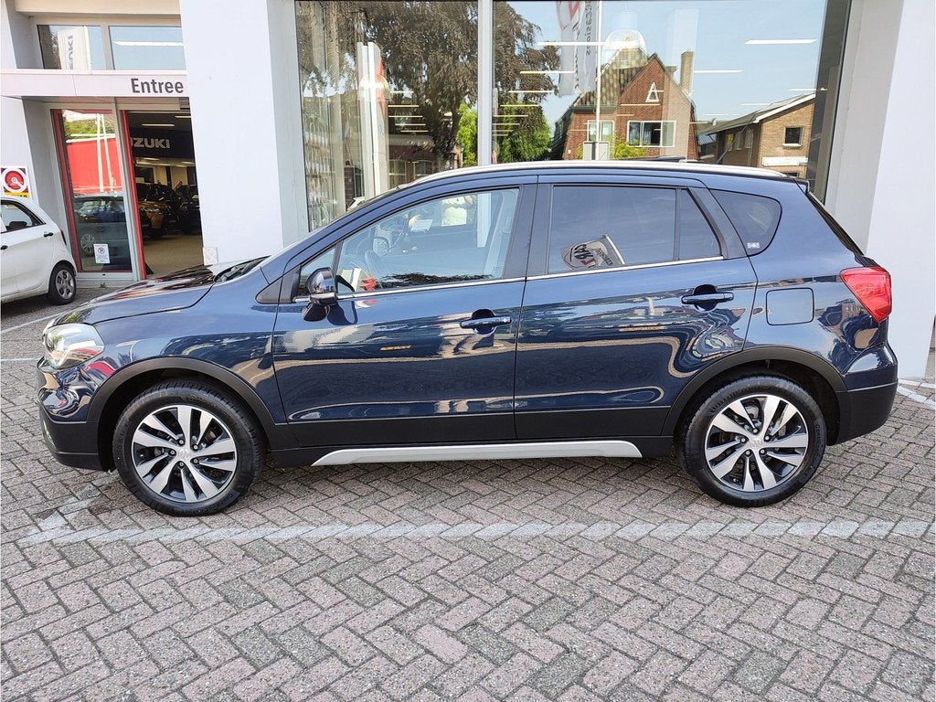Suzuki S-Cross 1.4 BOOSTERJET STYLE SMART HYBRID Open dak |, Auto's, Suzuki, Voorwielaandrijving, 12 maanden, Gebruikt, Zwart