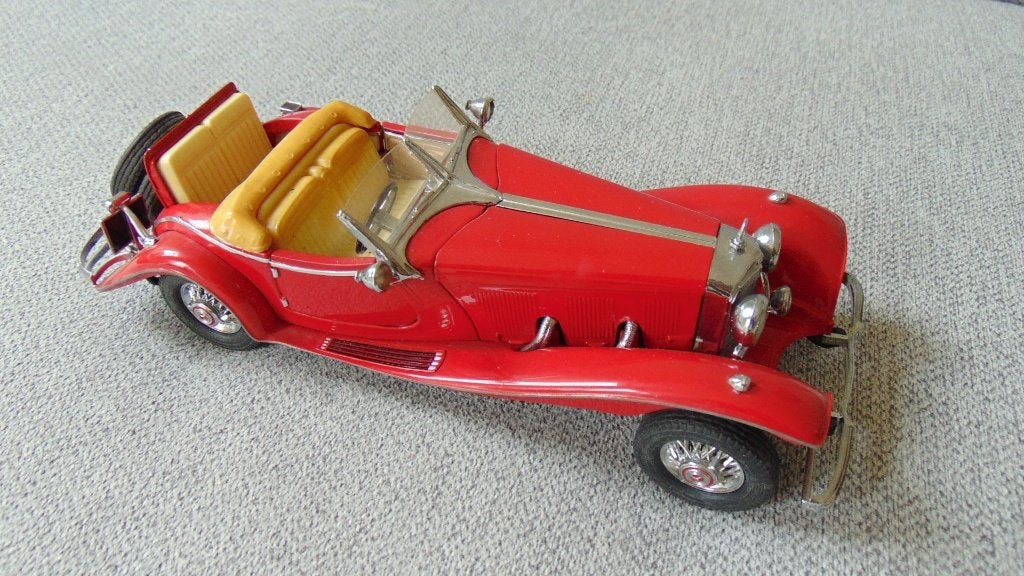 Model Franklin Mint Mercedes 500K - 1935 - 1/24 - 80s, Ophalen of Verzenden, Zo goed als nieuw, Auto, Overige merken
