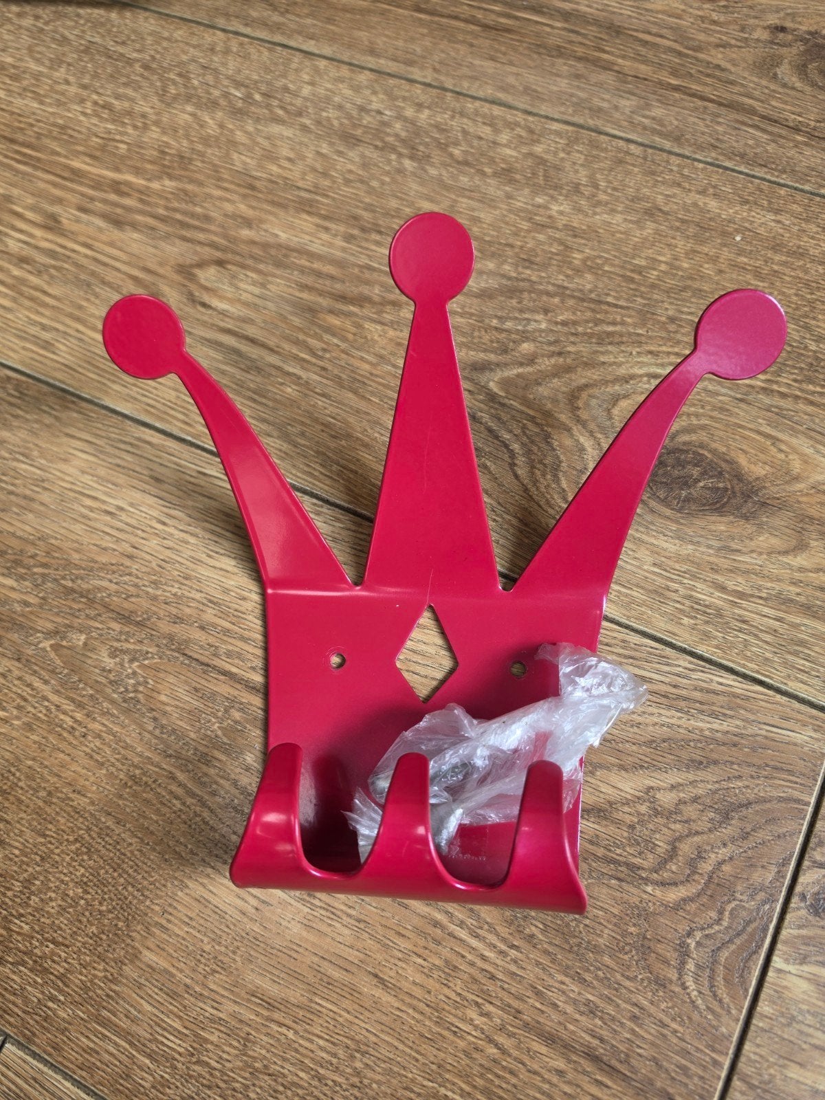 Leuke rode kroon kapstok voor kinderkamer, Gebruikt, Ophalen of Verzenden, Minder dan 100 cm, Metaal