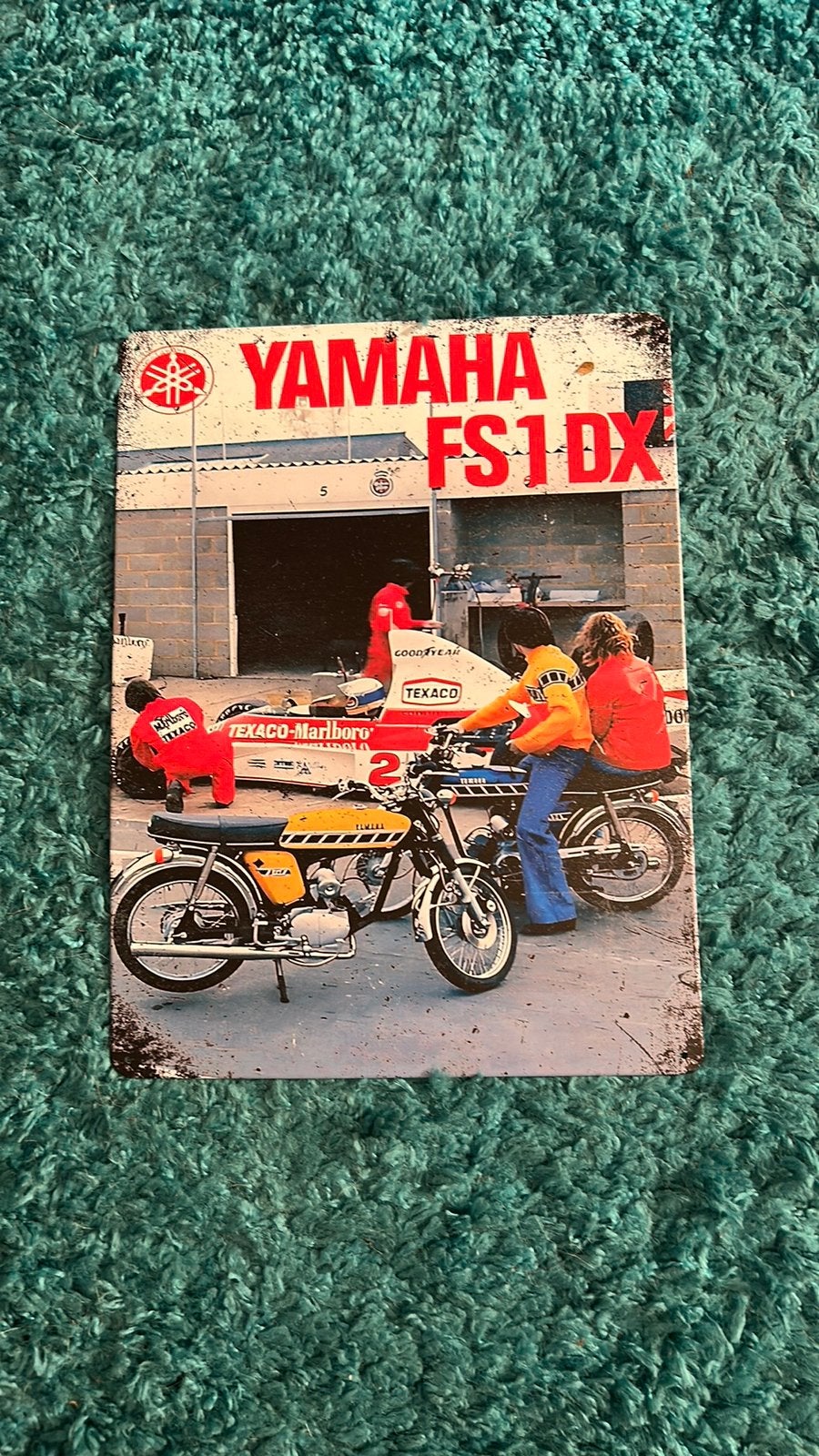 Yamaha fs1 blikken bord 40x30, Ophalen of Verzenden, Zo goed als nieuw, Motoren