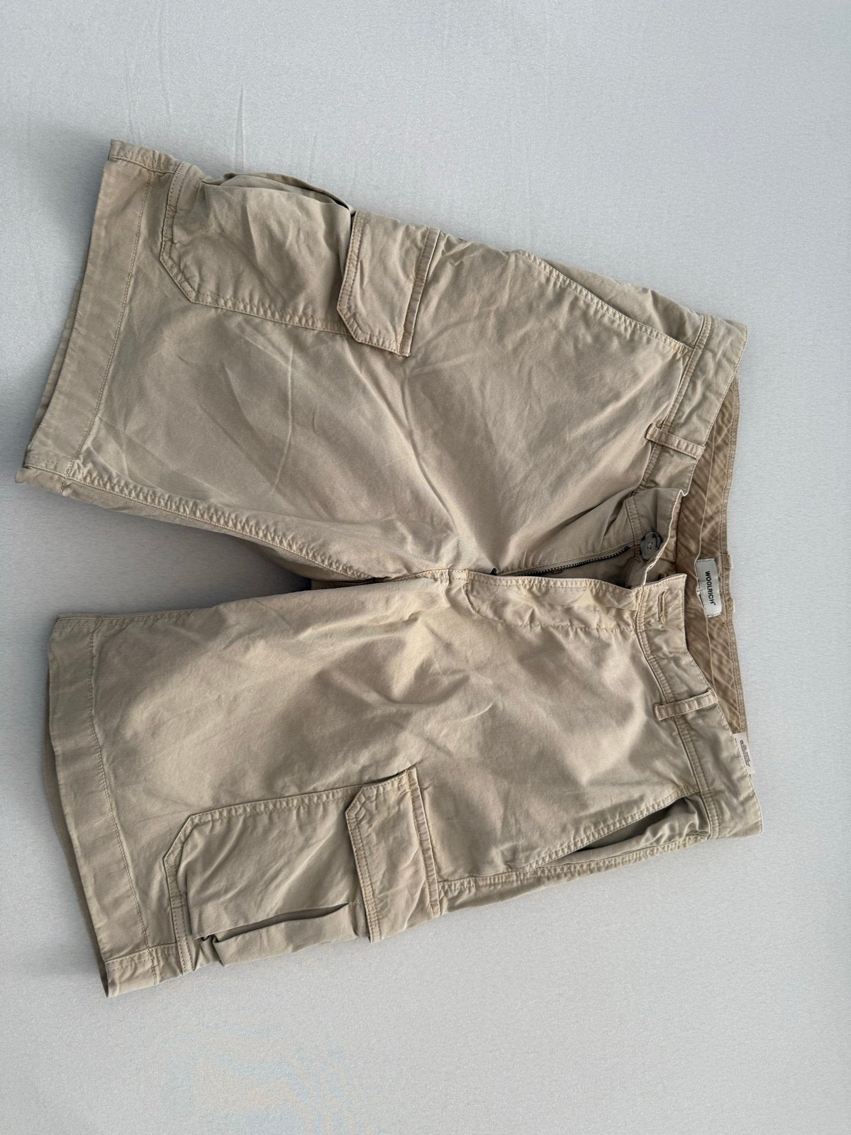 Woolrich Cargo Short Beige Maat 31, Ophalen of Verzenden, Zo goed als nieuw, Maat 46 (S) of kleiner, Beige