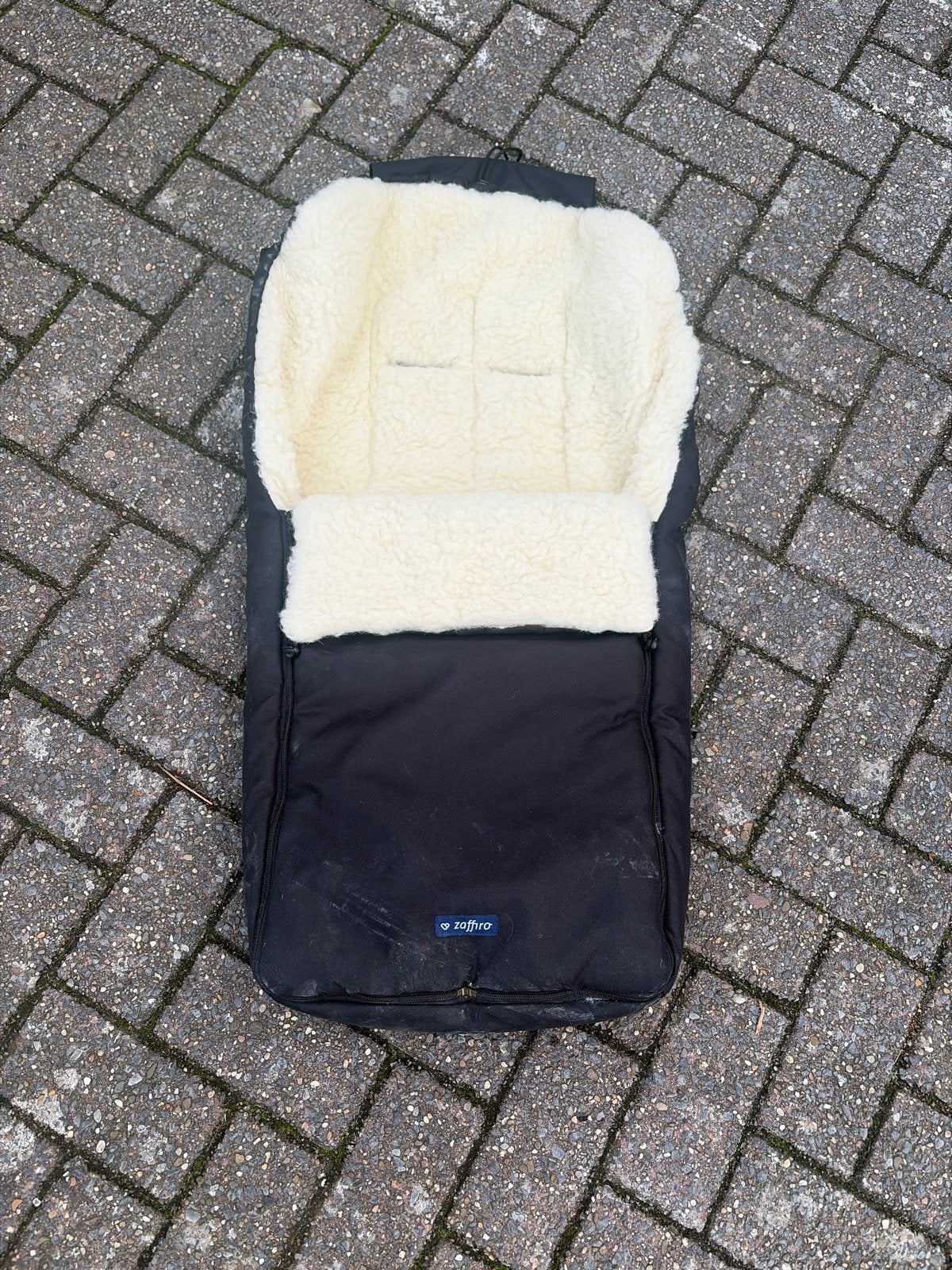 Zaffiro voetenzak met schapenvacht voor kinderwagen/buggy, Ophalen of Verzenden, Gebruikt