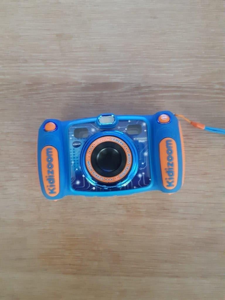 Blauwe VTech Kidizoom Duo DX kindercamera – goede staat, Ophalen, Zo goed als nieuw, 6 jaar of ouder