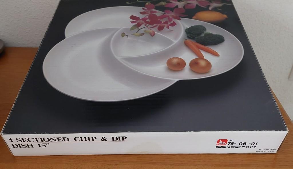 4-vaks serveerschaal - Chip & Dip schaal, Ophalen, Schaal, Zo goed als nieuw, Overige vormen