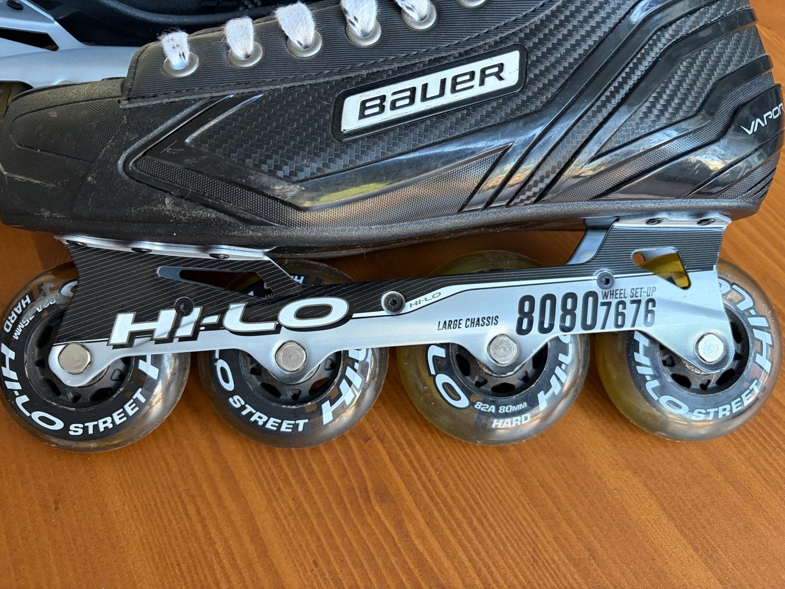 Bauer Vapor XR-300 inline skates - Maat 47, Sport en Fitness, Schaatsen, Ophalen of Verzenden, Zo goed als nieuw, IJshockeyschaatsen