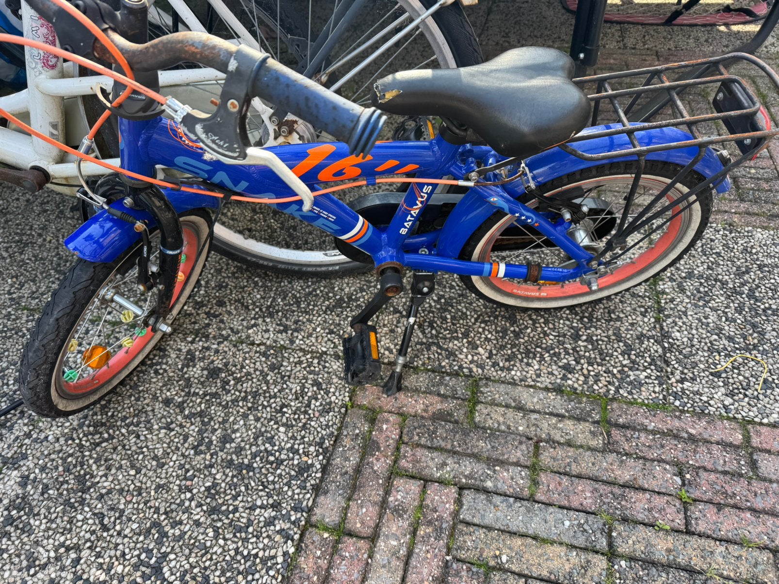 Batavus Snake 16 inch kinderfiets, Fietsen en Brommers, Fietsen | Kinderfietsjes, Ophalen, Gebruikt, 16 tot 20 inch