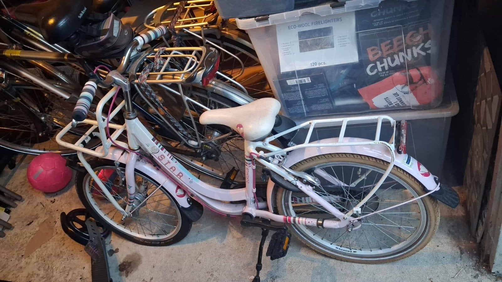 Batavus meisjesfiets, roze, op te halen in Assendelft, Ophalen, 20 inch of meer, Gebruikt, Velgrem