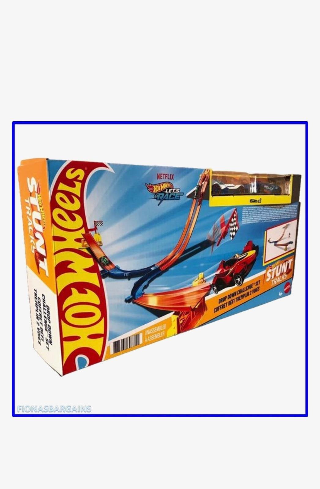 Hot Wheels stunt track drop down, Ophalen of Verzenden, Gebruikt, Handmatig, Hot Wheels