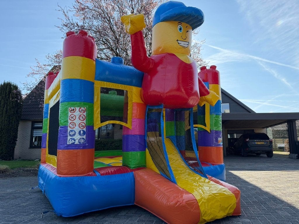 Springkussen te huur mini bounce met glijbaan, Ophalen, Gebruikt, Overige