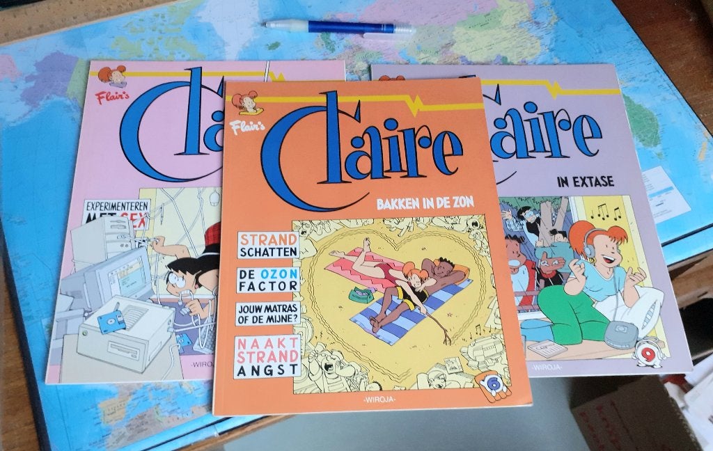 3x claire - flair, Boeken, Meerdere stripboeken, Verzenden, Zo goed als nieuw
