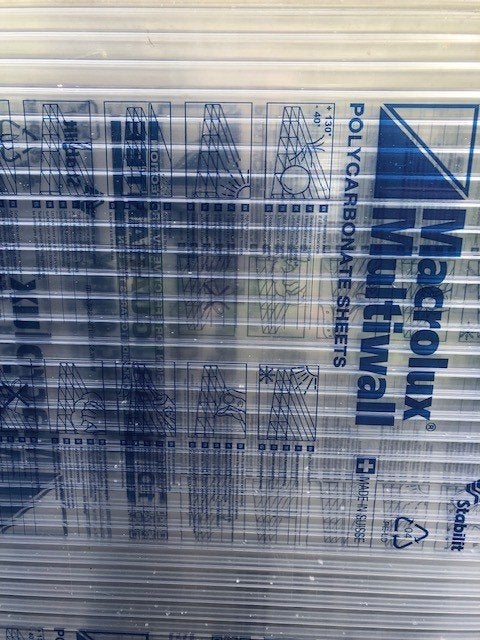Polycarbonaat kanaalplaten, Doe-het-zelf en Verbouw, Platen en Panelen, Ophalen, Nieuw, Overige materialen, Minder dan 20 mm