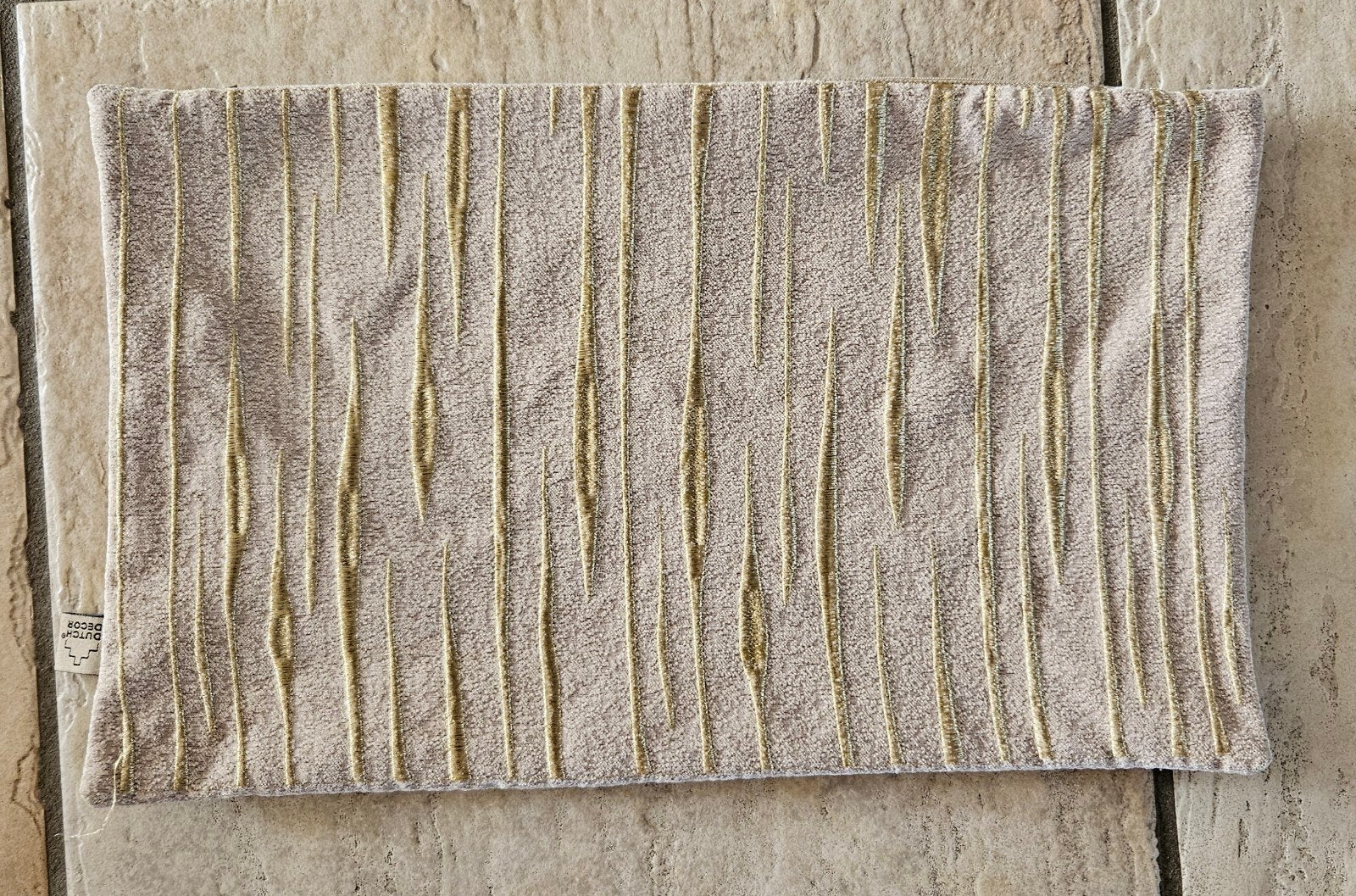 Zo goed als nieuw Dutch Decor kussenhoes beige/goud 50x30 cm, Huis en Inrichting, Woonaccessoires | Kussens, Beige, Kussenhoes