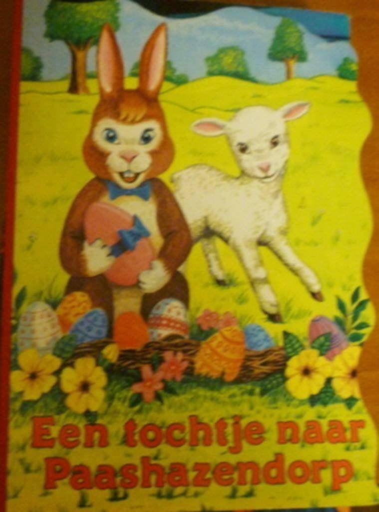 Een tochtje naar Paashazendorp.(Kartonboek), Ophalen of Verzenden, Zo goed als nieuw, Jongen of Meisje, Fictie algemeen