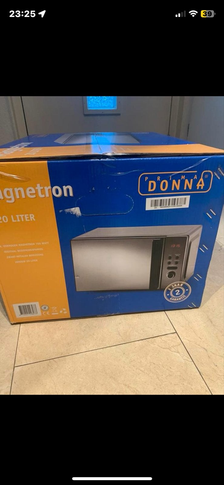Prima Donna Magnetron 20 Liter - Nieuw in doos, Witgoed en Apparatuur, Ophalen, Minder dan 45 cm, Nieuw, Magnetron