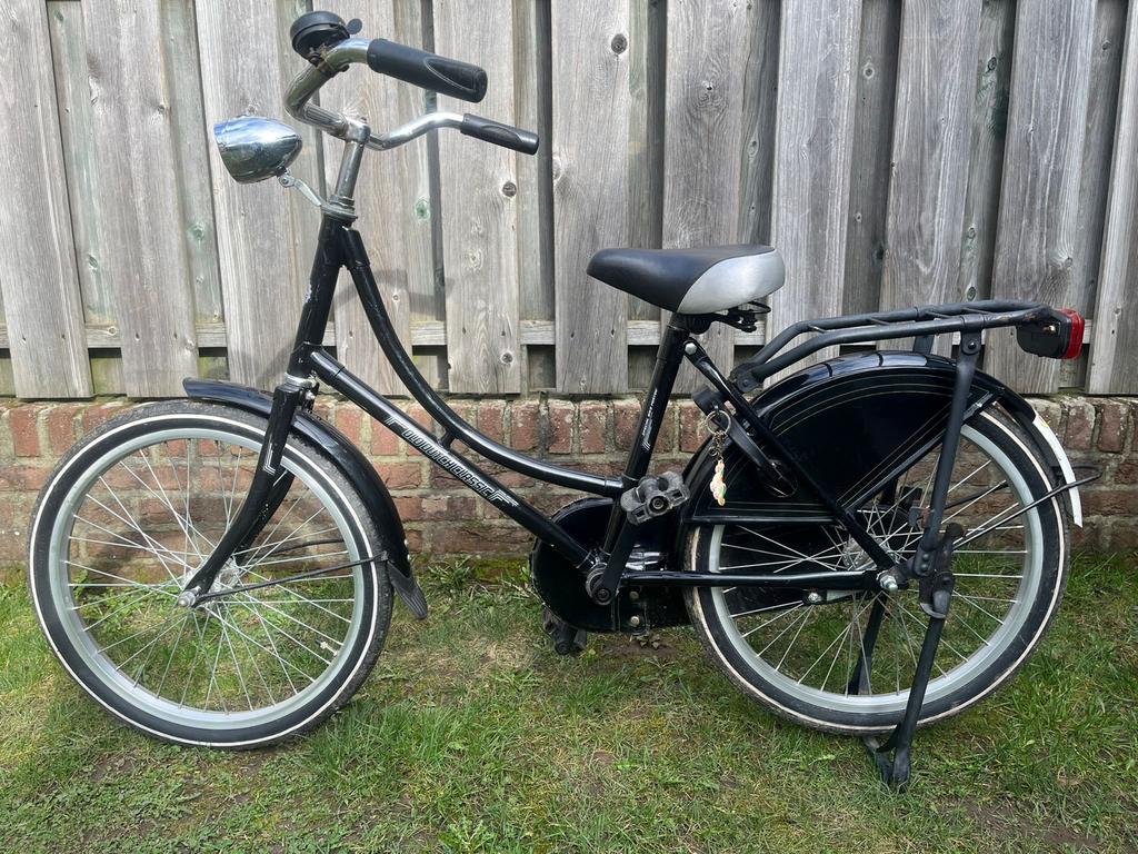 Omafiets Zwart - Klassieke Stijl, Goede Staat 20 inch, Ophalen, Gebruikt, 20 inch, Handrem