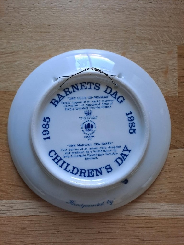 Deens vintage wandbord klein 13 cm Bing en Grondahl 1985, Ophalen of Verzenden