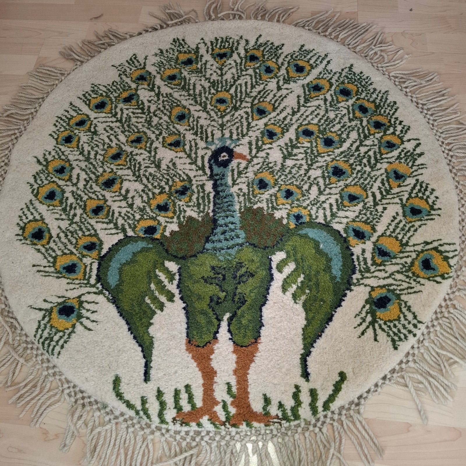 vintage rond wollen kleed Pauw., Ophalen of Verzenden